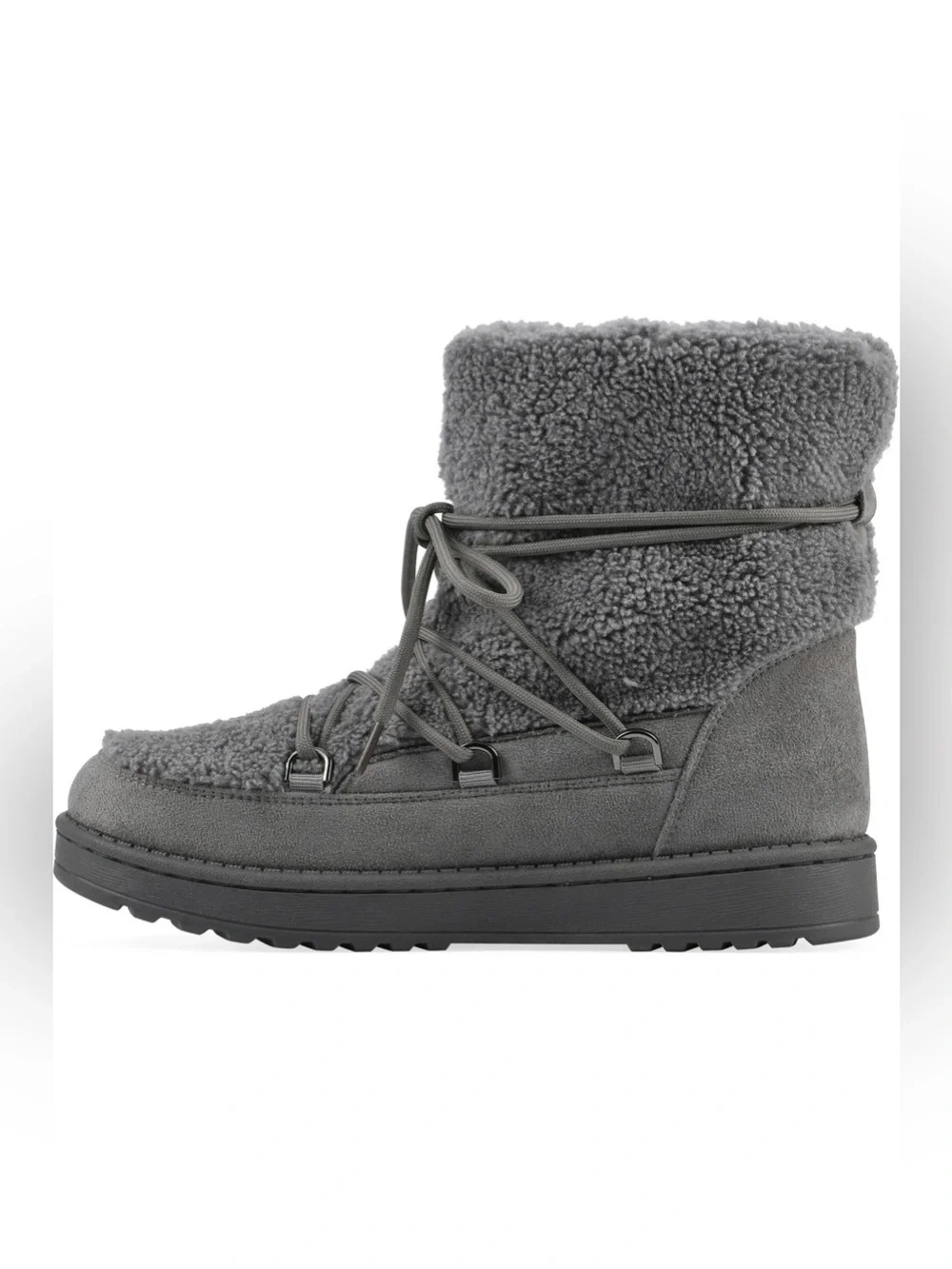 Isador Faux Shearling Bootie White Mountain Footwear.